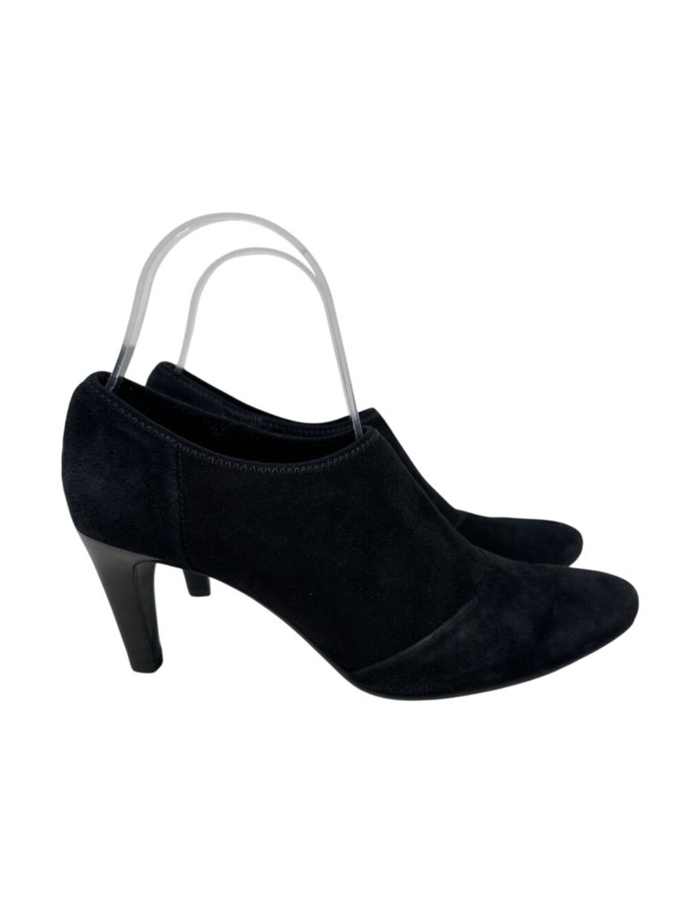 Ecco Alicante Suede Heeled Slip On Ankle Bootie Size 38 US 7/7.5